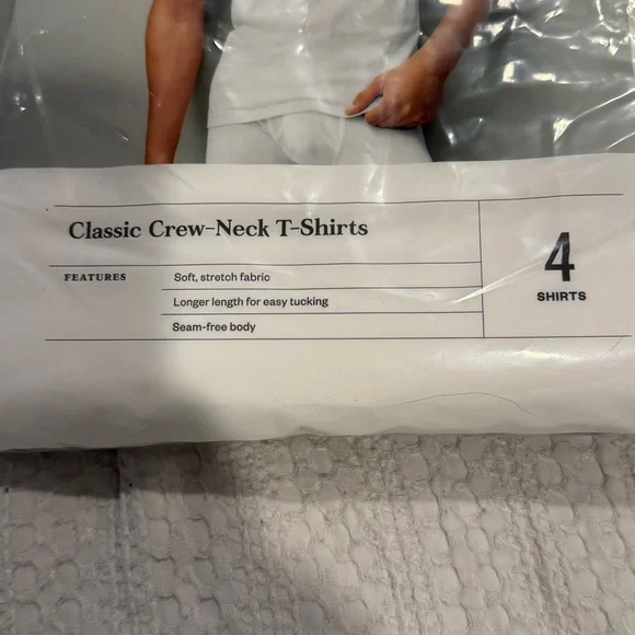 Goodfellow & Co Classic White Crew-Neck T-Shirts - Picture 4 of 6